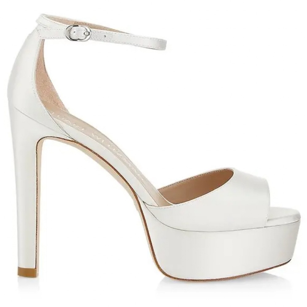 Stuart Weitzman Disco 120MM Satin Platform Heels
